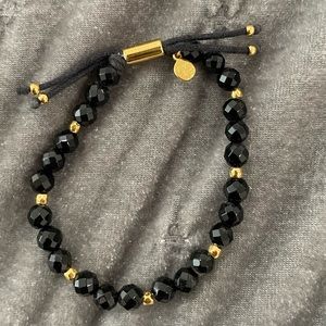 Gorjana Black Onyx Gold Plated Bracelet